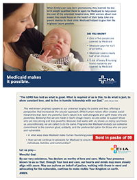 Medicaid Makes It Possible Prayer Card